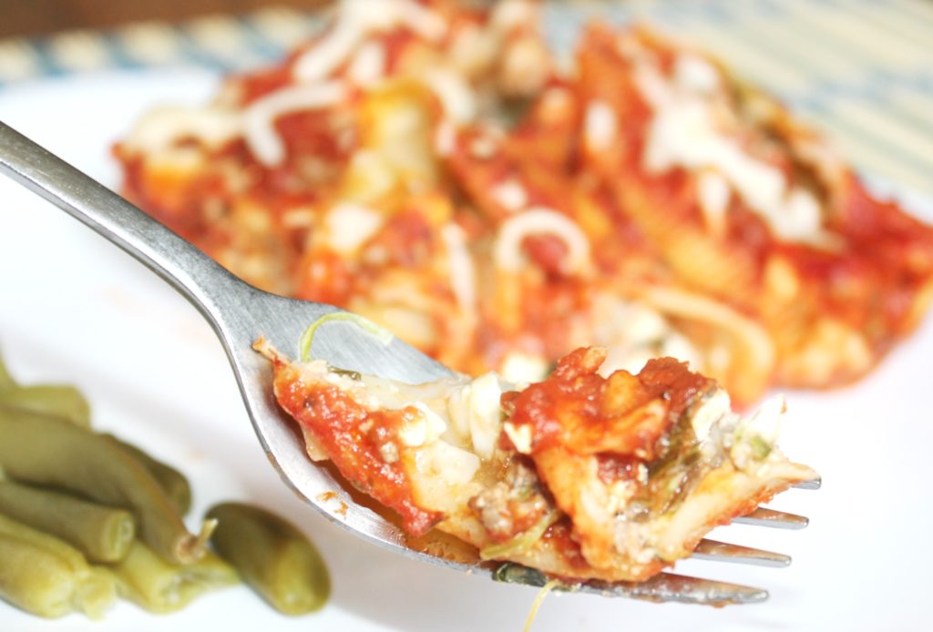 stuffed shells with spinach