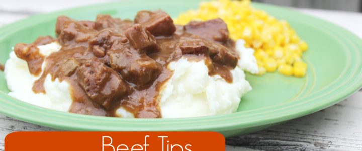 Easy Beef Tips and Gravy Recipe In the Oven!